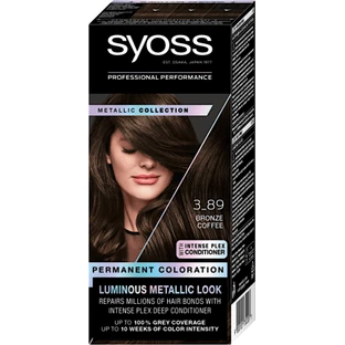 Syoss Color Tinte para el cabello permanente 3-89 Café Cobre, 1 ud