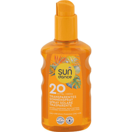 Sundance Transparent Sunscreen Spray SPF20, 200 ml