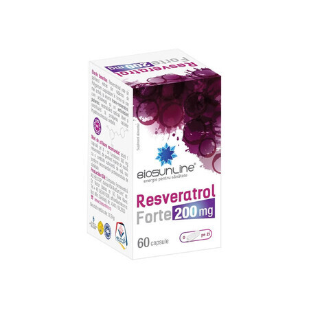 Resveratrol Forte 200 mg, 60 cápsulas, Helcor