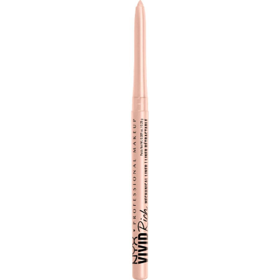 Nyx Professional MakeUp Vivid Rich Delineador de ojos mecánico 02 Quartz Queen, 0,28 g