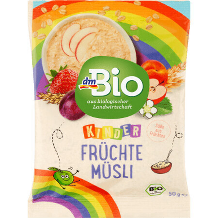 DmBio Muesli con frutas para niños, 50 g