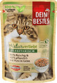 Dein Bestes Comida h&#250;meda para gatos con 60% de carne y 40% de composici&#243;n vegetal, pavo en gelatina, 100 g