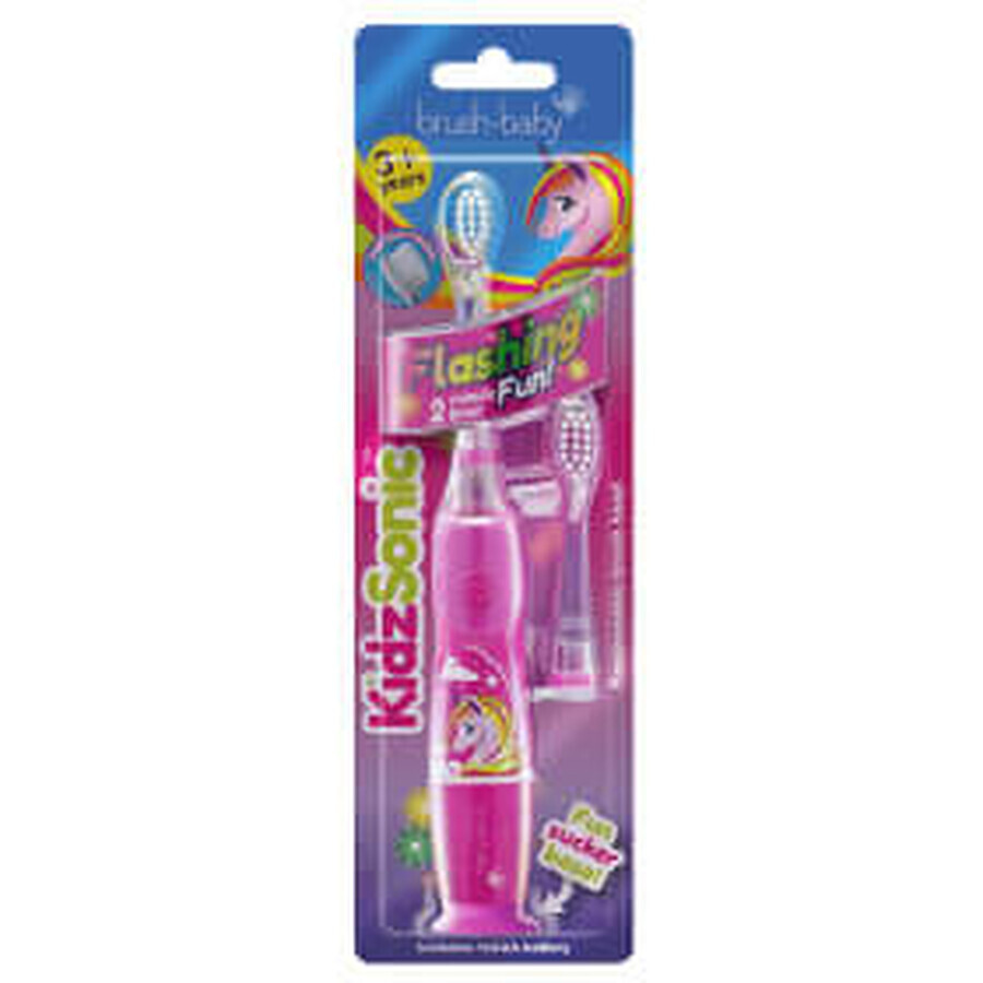 Brush-baby Cepillo de dientes eléctrico KidzSonic, Unicornio, 1 ud