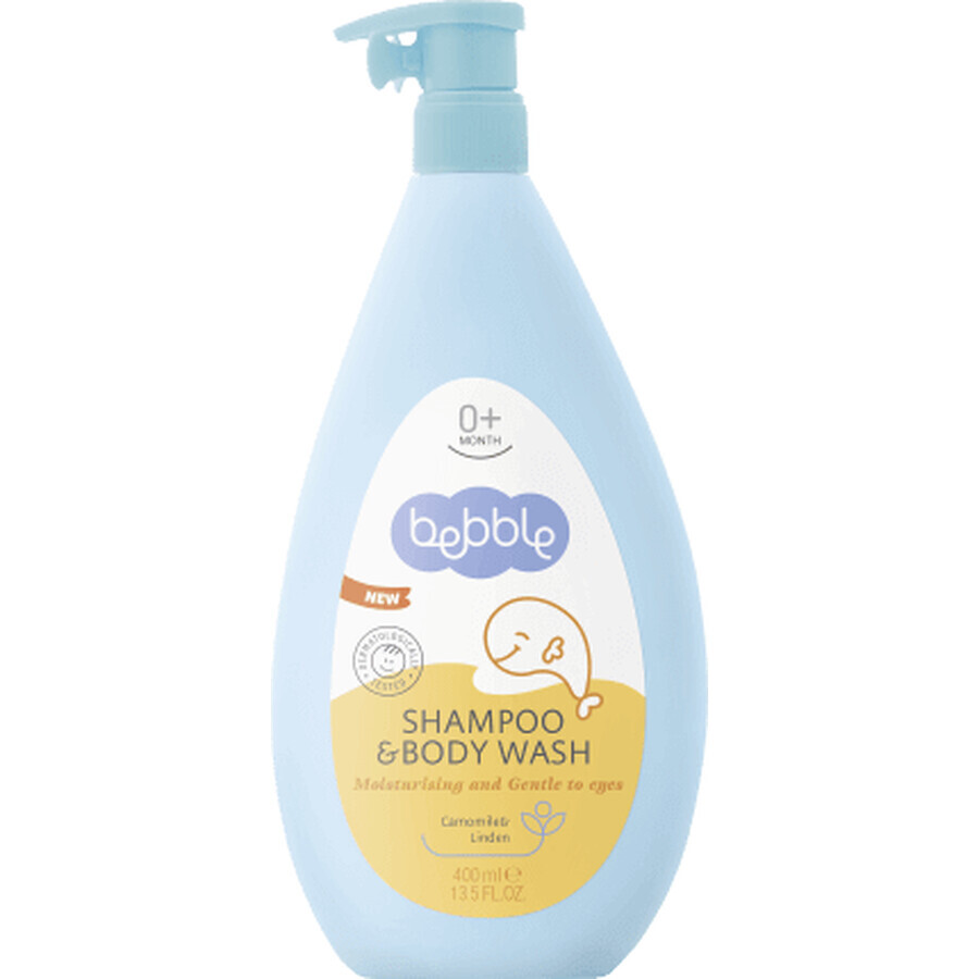 Bebble Champú y gel de ducha para niños, 400 ml