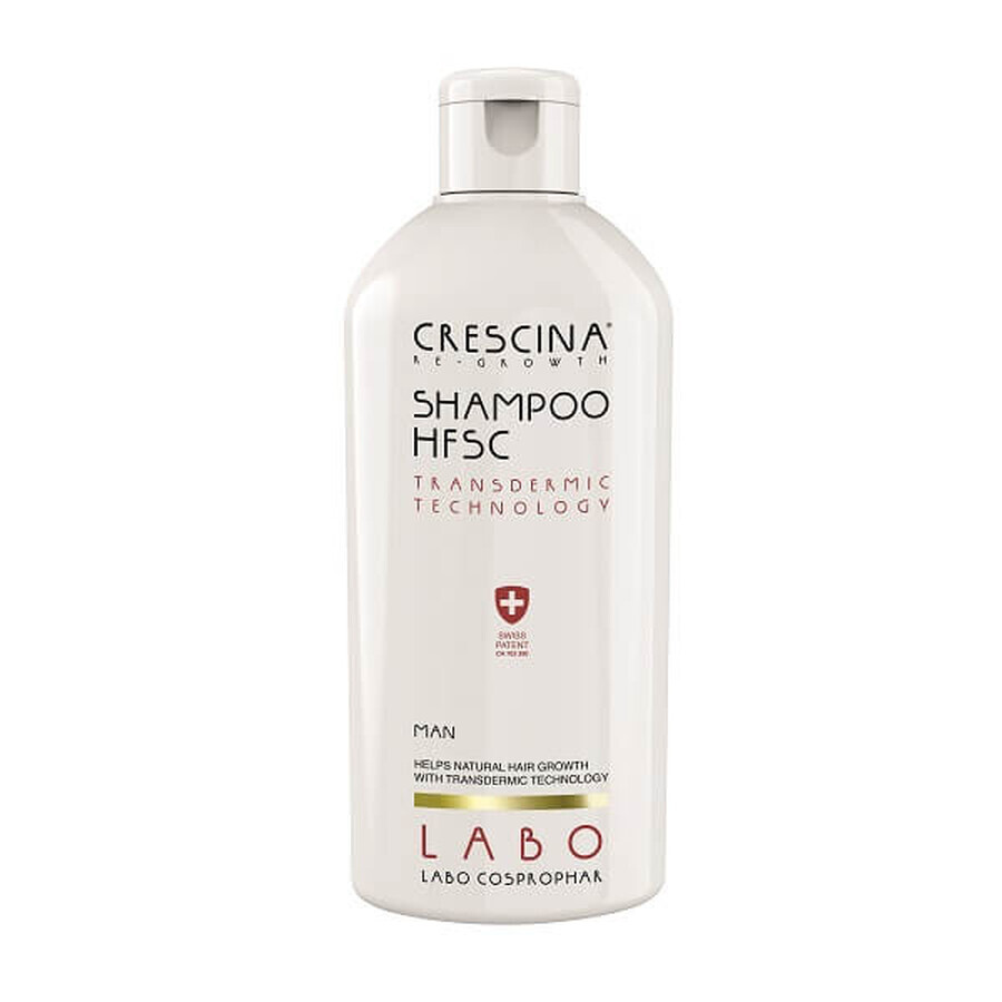 Champú para hombre Crescina HFSC Transdérmico, 200 ml, Labo