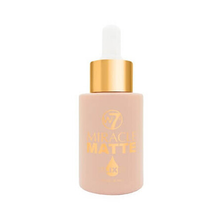 W7 Miracle Matte Elixir Base de Maquillaje Facial, Miracle Matte Elixir, 30 ml