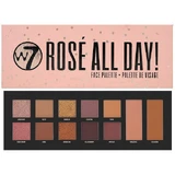 Eye and face eyeshadow palette, W7, Rose All Day Face Palette, 12 colors