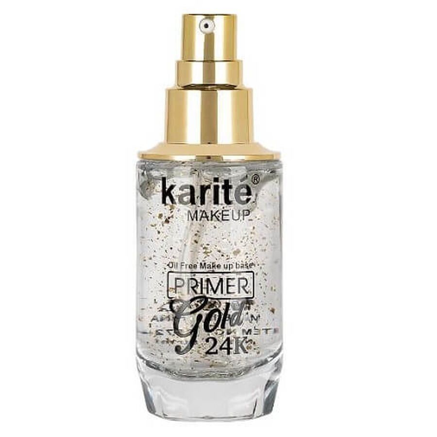 Primer de maquillaje, karité, oro, partículas de oro de 24 quilates, 50 ml