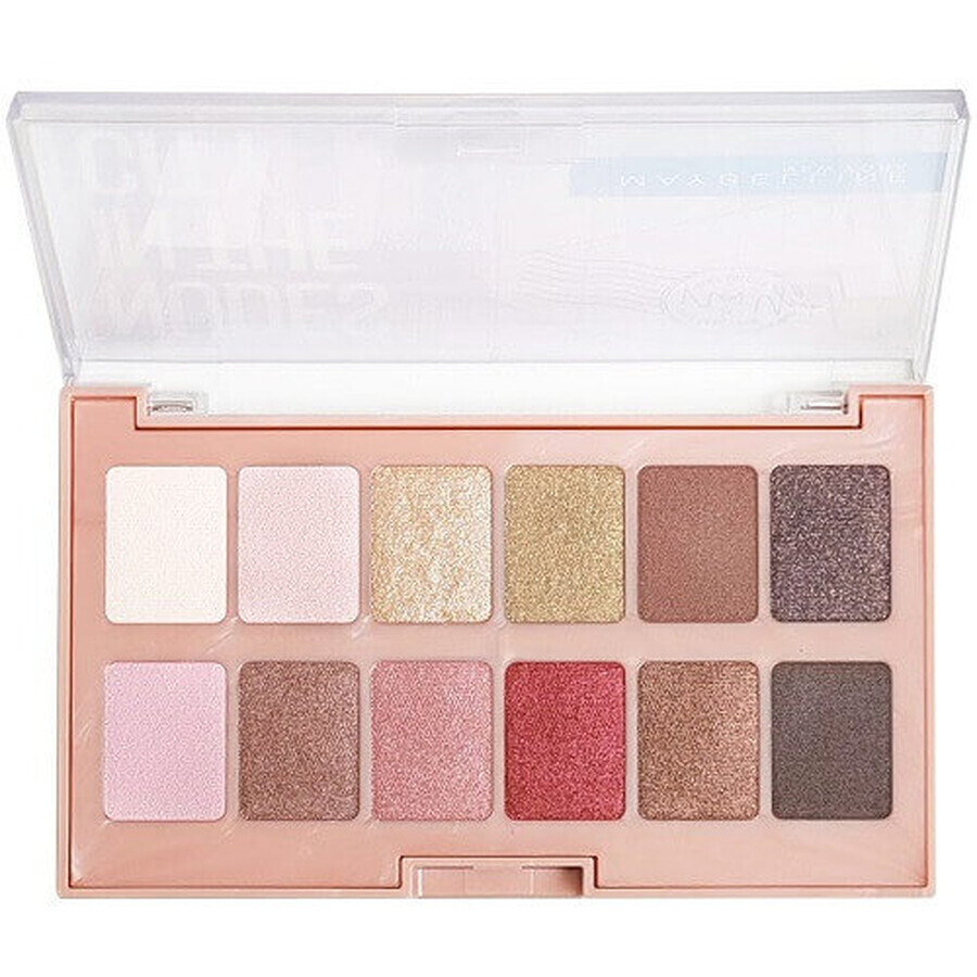 Maybelline Palette d'ombres à paupières, Nudes in The City, 12 couleurs