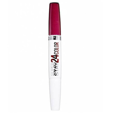 Maybelline Barra de labios de larga duración 24 horas, Superstay, 290 Glowing Garnet, 2 cabezales