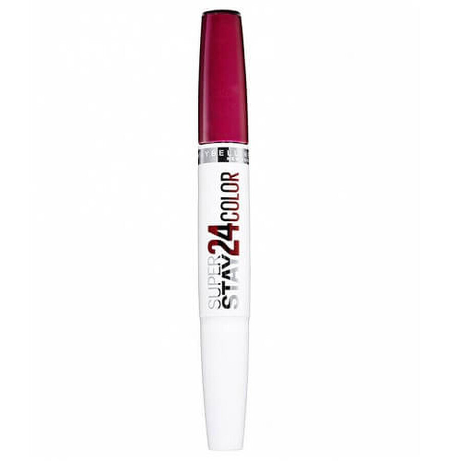 Maybelline Barra de labios de larga duración 24 horas, Superstay, 290 Glowing Garnet, 2 cabezales