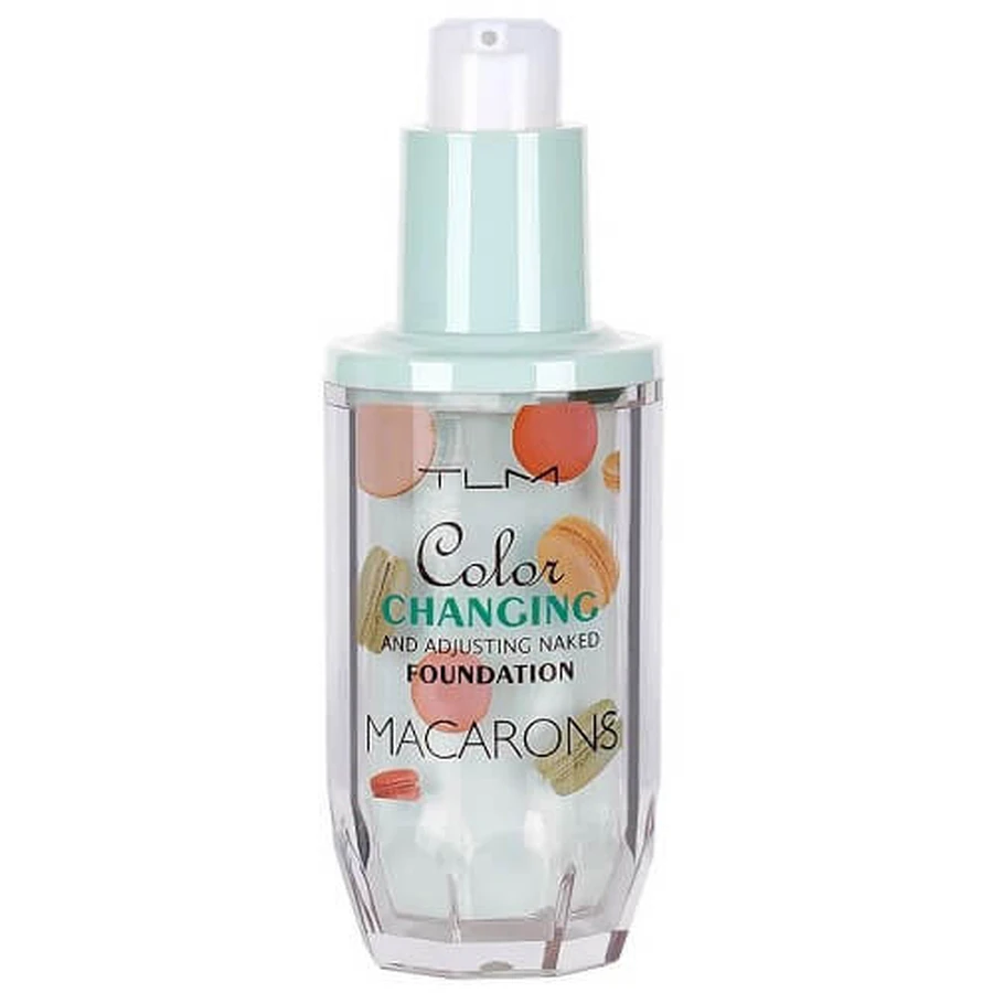 Base de maquillaje, TLM, Macarons, Cambio de color, Verde, 35 ml