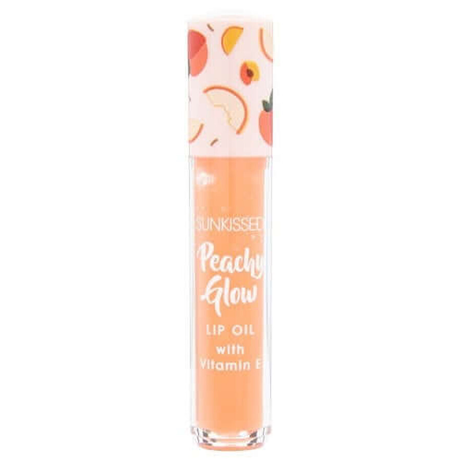 Brillo de labios con vitamina E, Sunkissed, Peachy Glow, Aceite labial, 4,2 ml