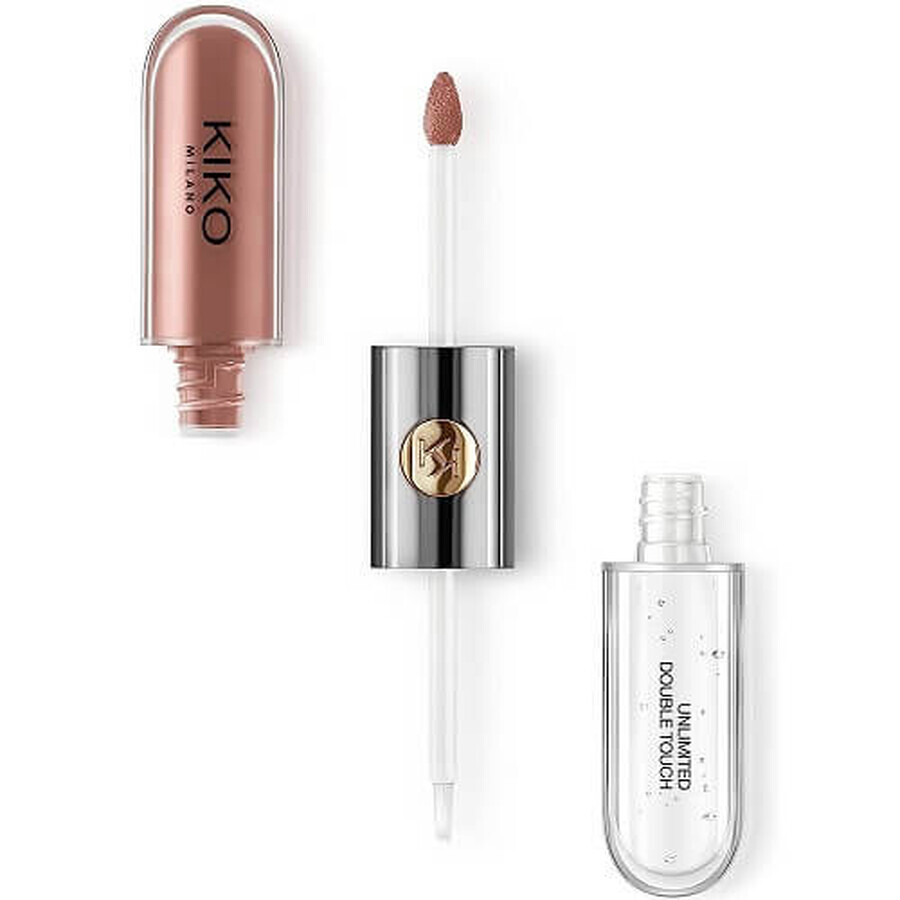 Barra de labios, Kiko, Unlimited Double Touch, 103 Natural Rose, 6 ml