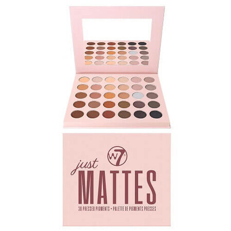 Palette of 30 Matte Eyeshadows, W7, Just Mattes, Vegan, 27 g