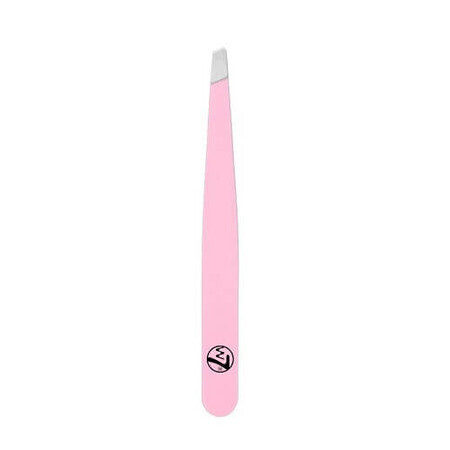 Eyebrow Tweezers, Professional, W7, Slanted Tweezers, Pink