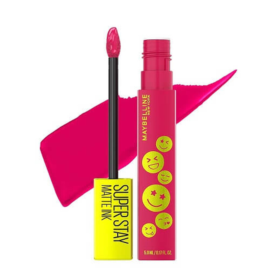 Maybelline Superstay Barra de Labios Líquida Mate, Superstay Tinta Mate, 460 Optimist, 5 ml