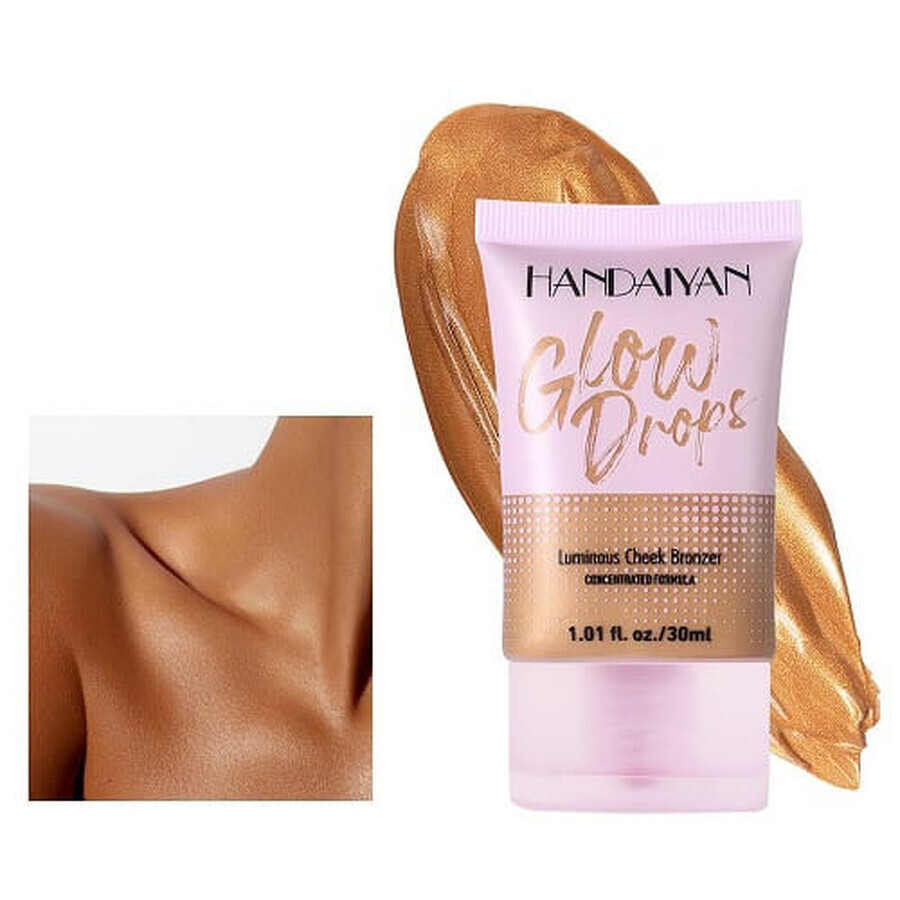 Iluminador bronceador, Handaiyan, Glow Drops, 02, 30 ml