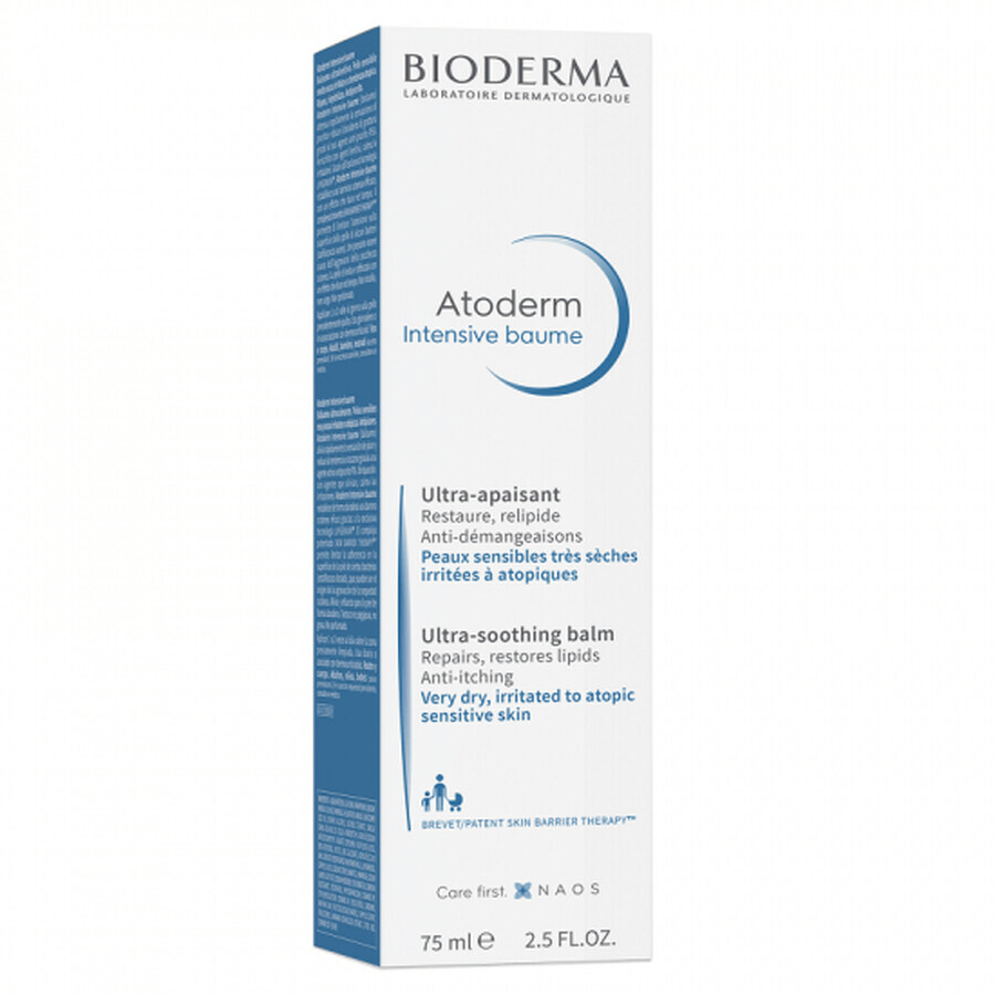 Bioderma Atoderm Intensief Kalmerende Herstructurerende Balsem voor de Atopische Huid 75 ml