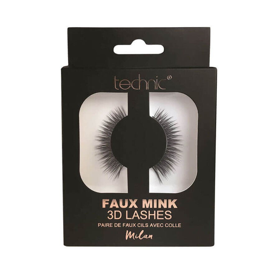 3D Technic 3D Technic Faux Mink Lashes Milan, Adhesivo incluido