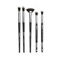 Set de brochas de maquillaje, Maquillaje, 5 brochas, Negro