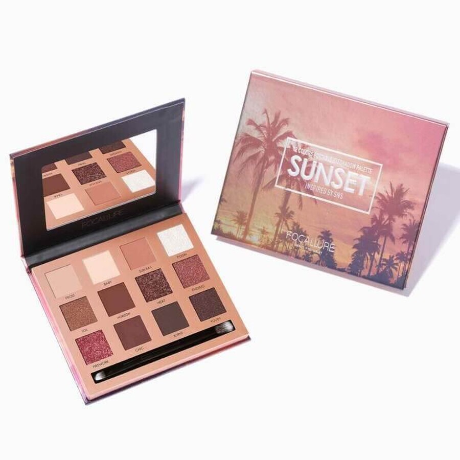 Set of 12 Focallure Sunset Eyeshadow Palette