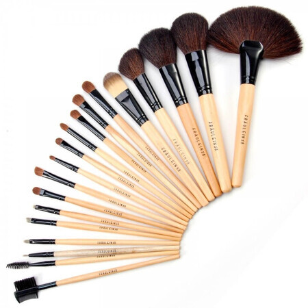 Set de 19 brochas de maquillaje Fraulein38 + estuche para brochas