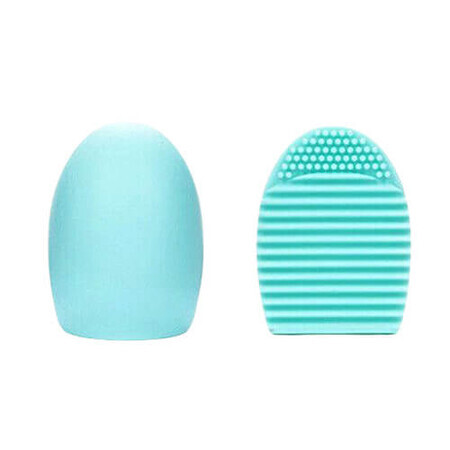 Brush Egg - Silikonzubehör für die Reinigung von Make-up-Pinseln, Farbe Blau