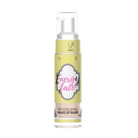 Vollare Energy Base per il trucco del viso, Rivitalizzante, Vegan, 30 ml