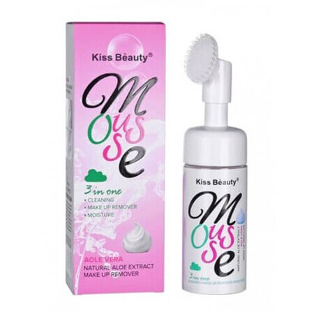 Make-up remover with cleaning device, Kiss Beauty, Cleansing foam, Aloe Vera, 150 ml