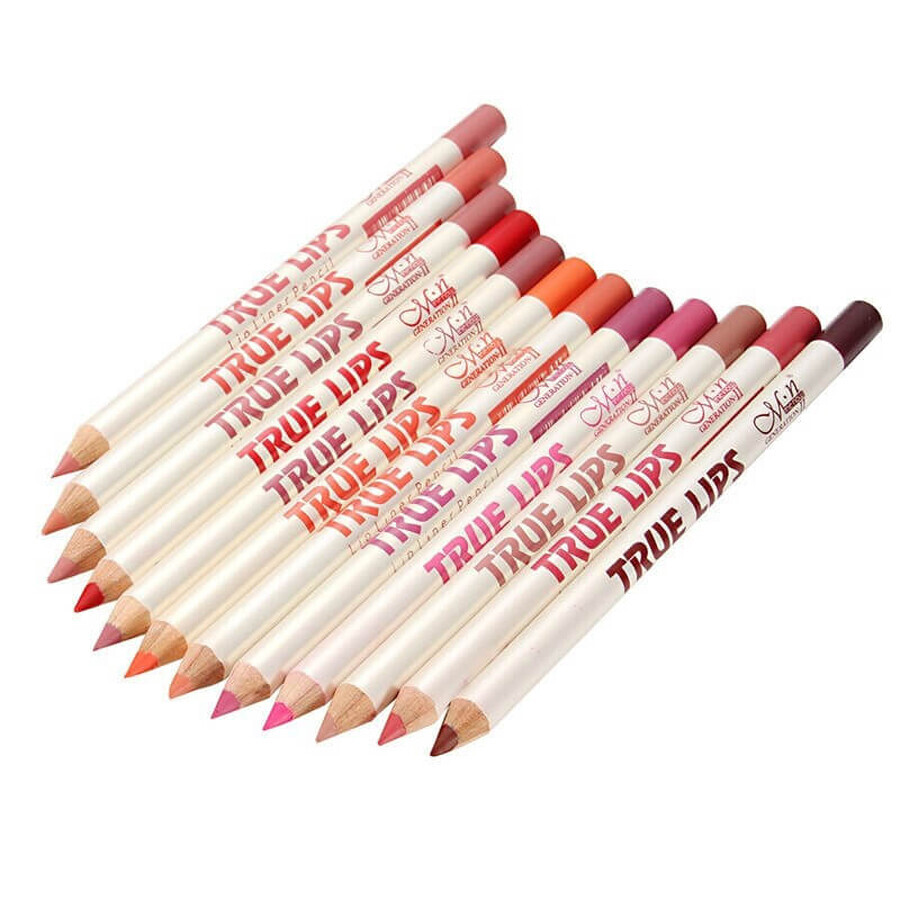 Set of 12 lip pencils Menow, True Lips