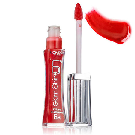 Brillo de labios Loreal Glam Shine, tono 505 Absolutely Red