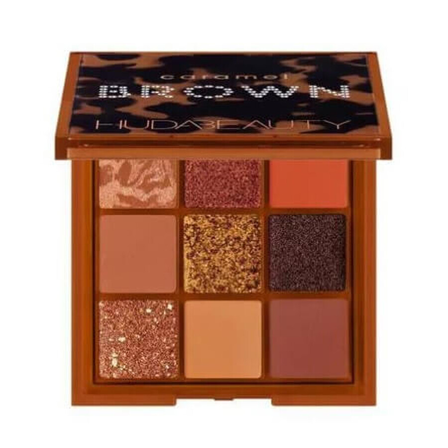 Eyeshadow palette, Huda Beauty, Brown Obsessions, Caramel