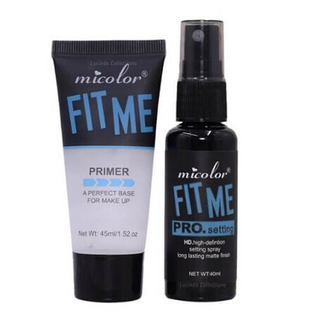 Primer y Fijador Set, Micolor, Fit Me Pro Setting