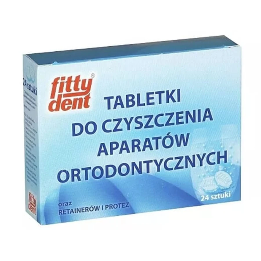 Tablete pentru curățarea aparatelor ortodontice Fittydent 24 bucăți