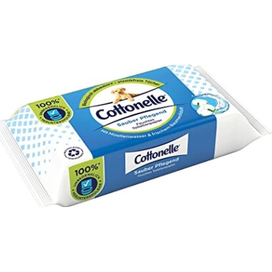 Cottonelle, Toallitas húmedas con agua micelar, 42 unidades