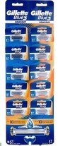 Maquinilla de afeitar Gillette Blue 3 Plus Comfort, 10 unidades