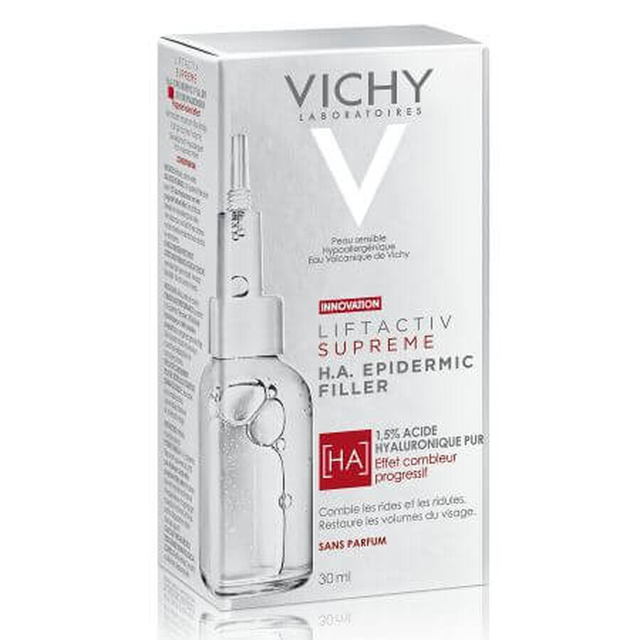 Vichy Liftactiv Supreme HA Epidermic Filler Serum pour le visage et le contour des yeux, 30 ml