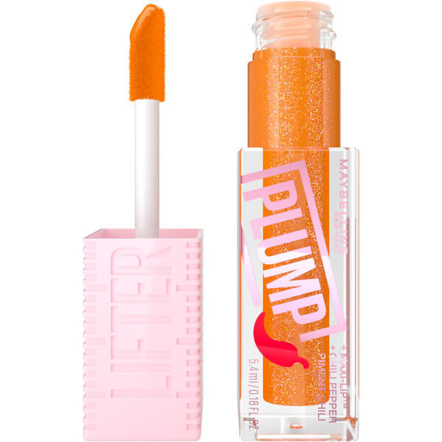 Maybelline Lifter Plump Brillo de Labios 008 Hot Honey, 5,4 ml