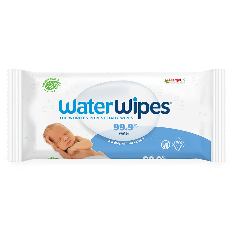 Toallitas biodegradables para bebés, 28 unidades, WaterWipes