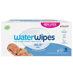 Toallitas húmedas biodegradables para bebés, 9 x 60 unidades, WaterWipes