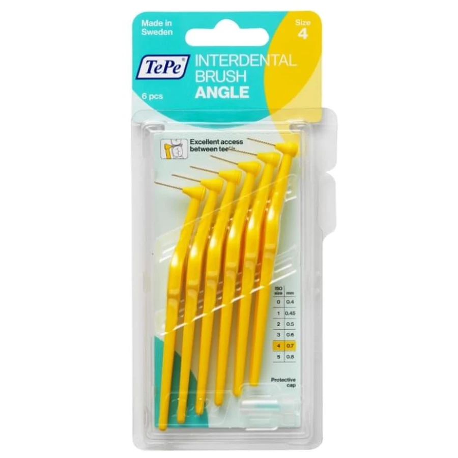 TePe, Cepillos de dientes con zaggit, ocho, 6 piezas
