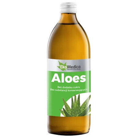 Aloe Vera, Jugo de Aloe Vera 99,8%, EkaMedica, 500 ml