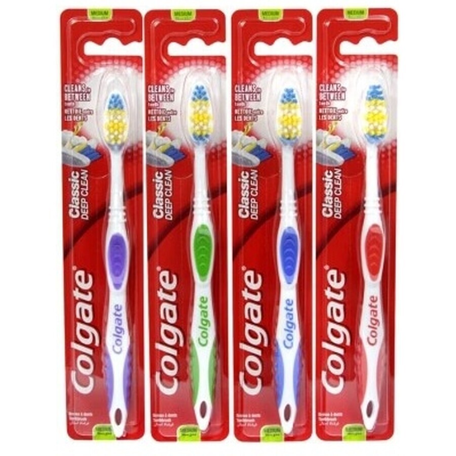 Cepillo de dientes Colgate Classic Deep Clean Classic, mediano, 1 ud.