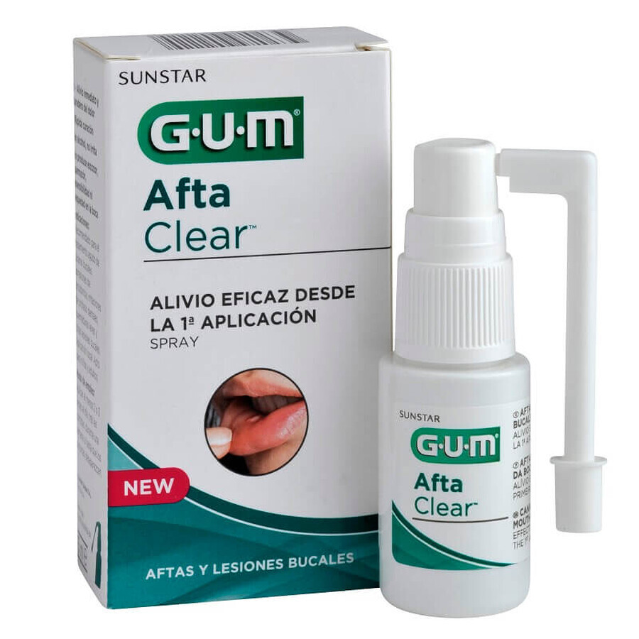 Spray tratament pentru afte AftaClear, 15 ml, Sunstar Gum