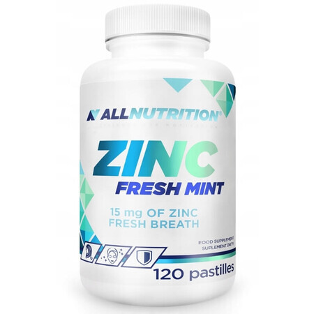 Allnutrition Zinc Menta Fresca, 120 comprimidos