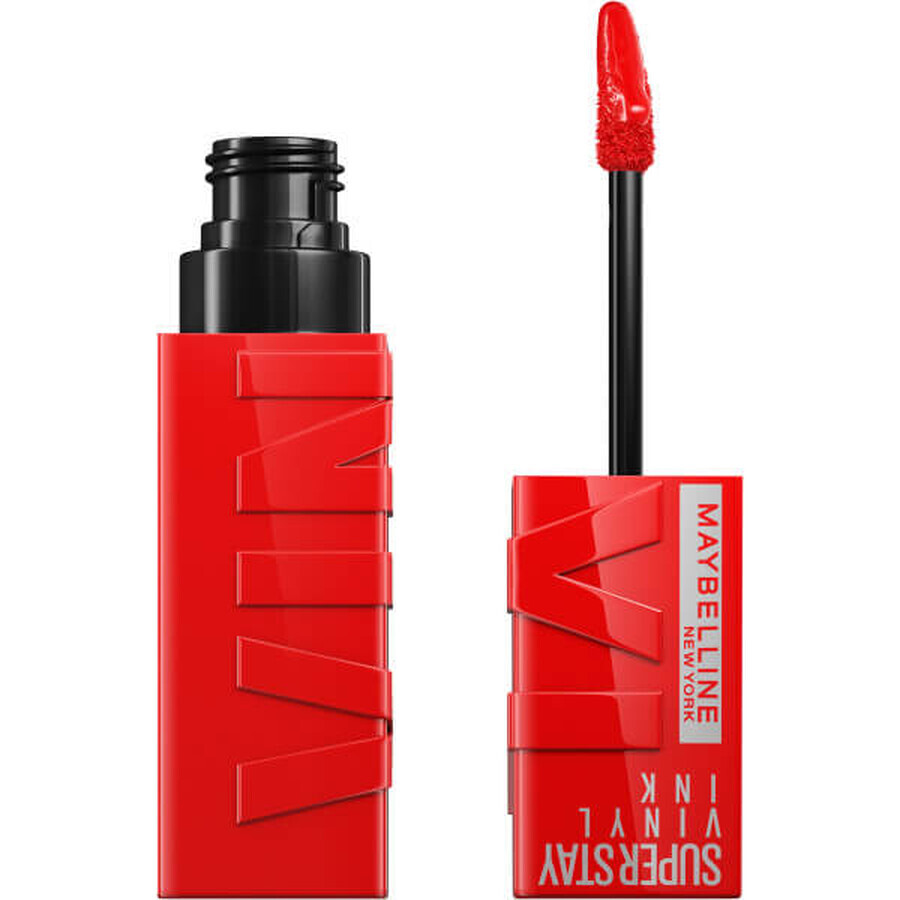 Maybelline Super Stay Vinyl Barra de Labios Líquida 25 Rojo vivo, 4,2 ml