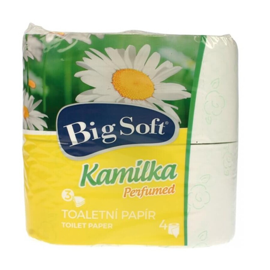 Kamilka, Big Soft, papel higiénico de 3 capas, 4x160 unidades