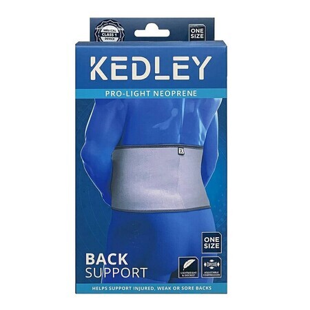 Respaldo de neopreno, talla universal KED024, Kedley