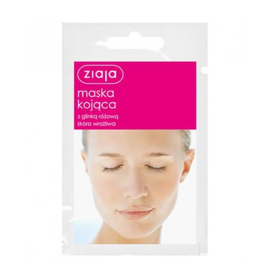 Ziaja, Kojca masker met rozenklei, lichte teint, 7ml - Lang houdbaar!